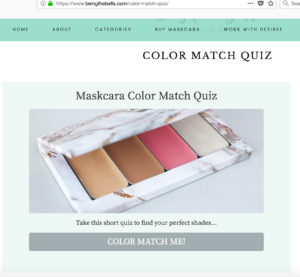 Maskcara Color Match Quiz