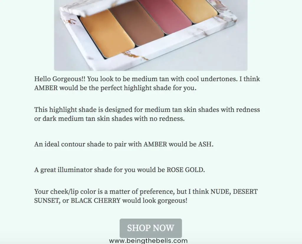 Maskcara Color Match Quiz Results