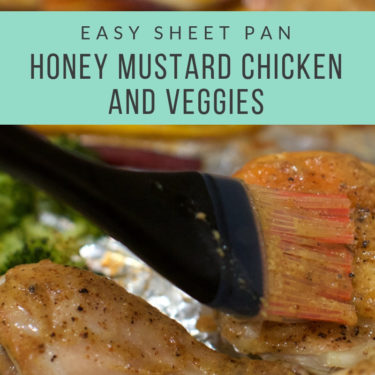 Easy Sheet Pan honey mustard chicken and vegetables