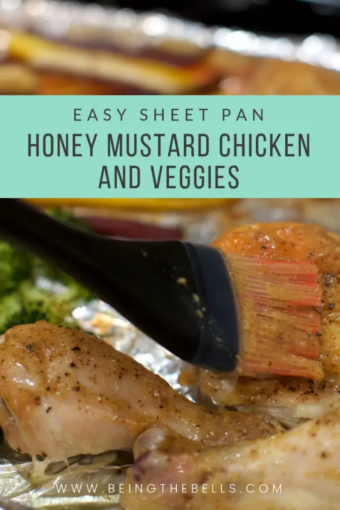 Easy Sheet Pan honey mustard chicken and vegetables