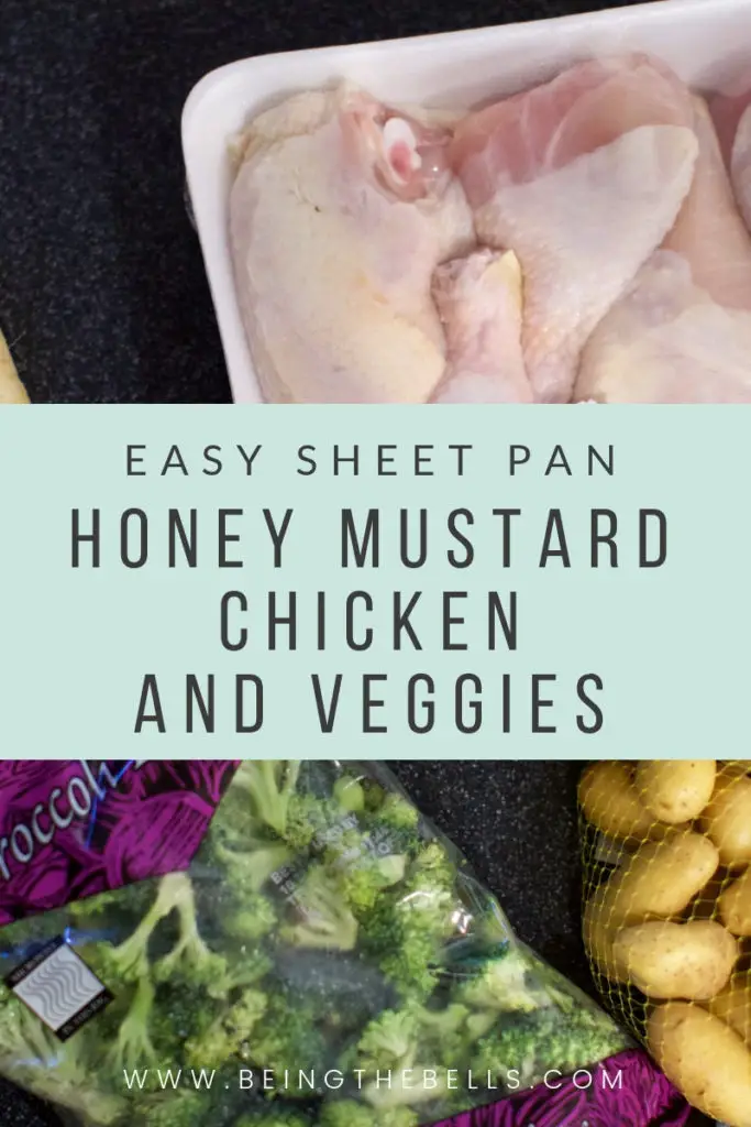 Easy Sheet pan honey mustard chicken and vegetables